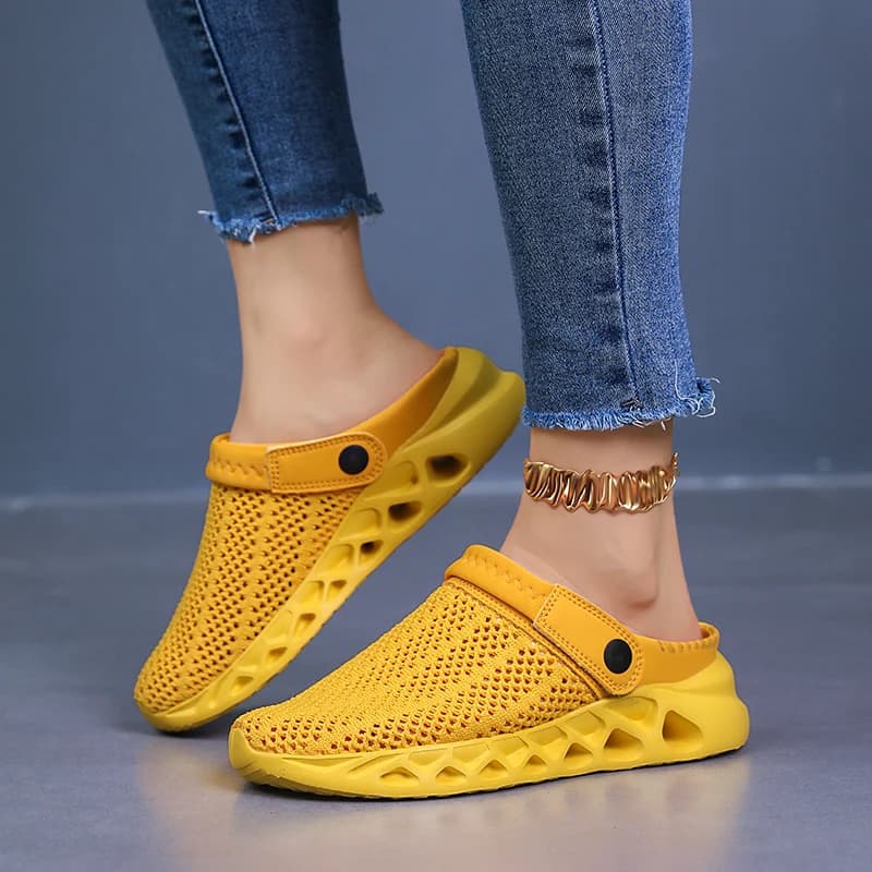Comfortable women's slippers: non-slip Eva home slippers, comfortable design with closed tip, suitable for all seasons