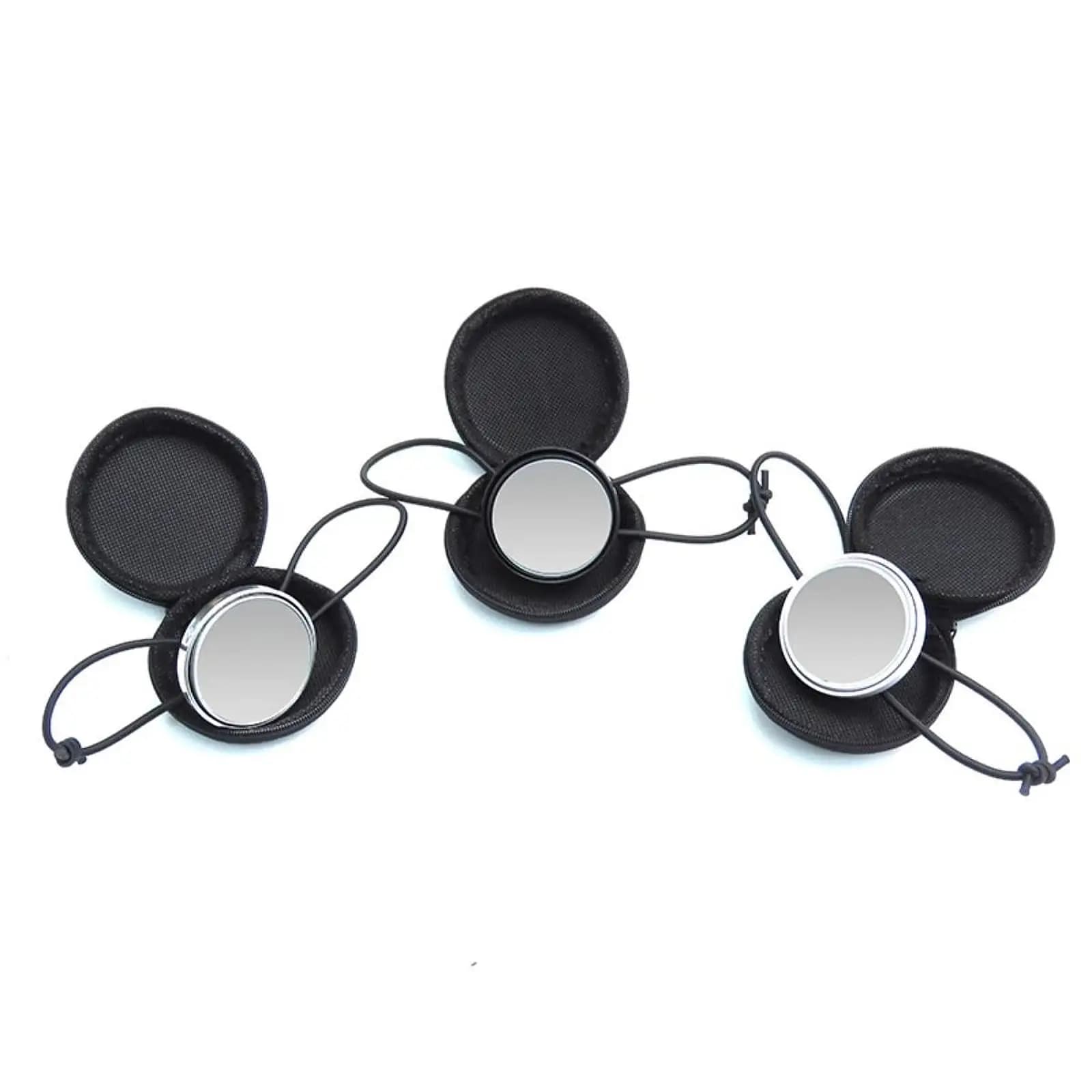 Adjustable Diving Rearview Mirror Compact Hand Mirror Lightweight ABS Glass Underwater Accessory for Scuba Snorkeling