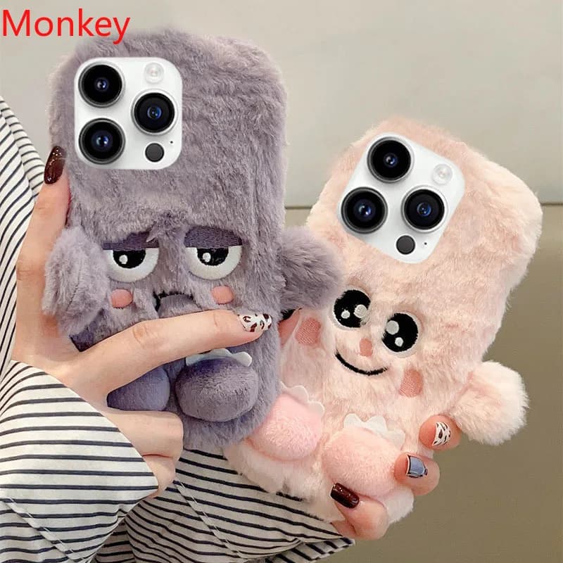 Custodie divertenti del fumetto sveglio 3D per Xiaomi Redmi Note 13 Pro 12 11 10 9 S 12S 11S 10S 9S 14C 13C 12C 10A 10C soffice peluche morbida copertura