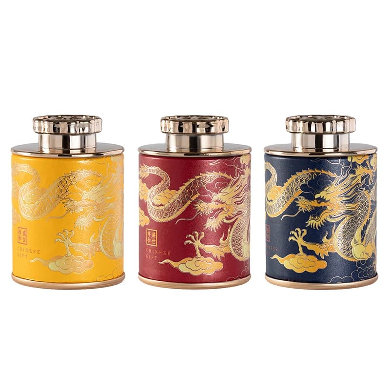 Empty Mini Tea Tin Can Household Tea Sealed Jar Portable Home Small Tea Box Paper Storage Cans Packaging