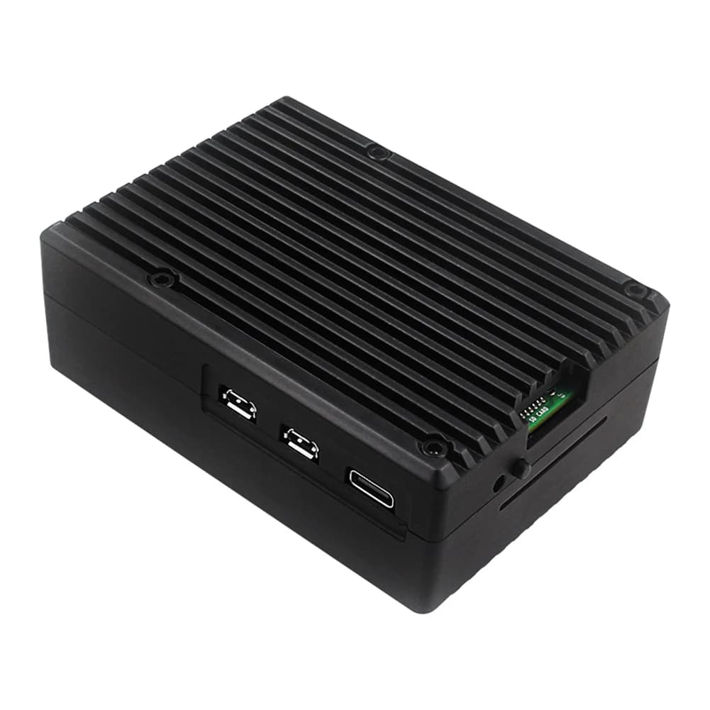 Metal case with active sink for Raspberry Pi 5, aluminum alloy, with cooling fan, metal shell for cooling the Raspberry Pi 5