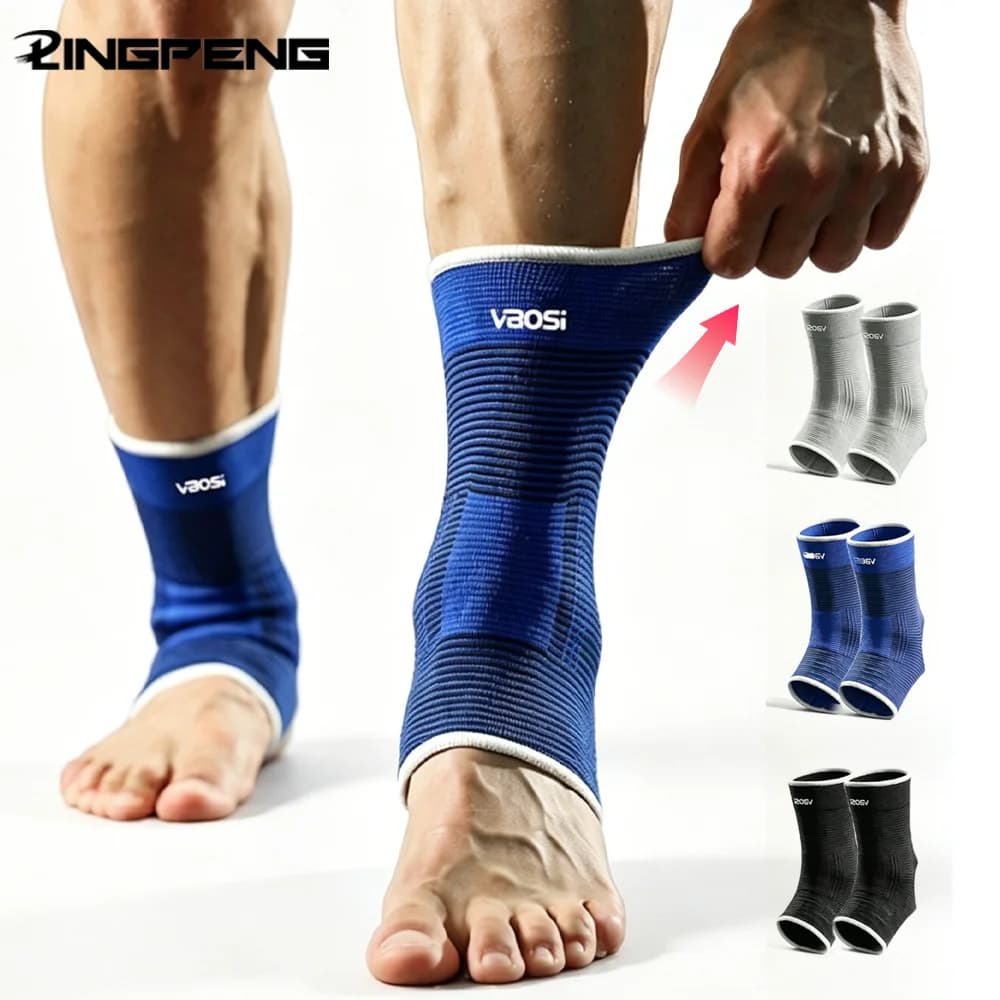 1 Paio di Supporti per Caviglia Multisport, Traspiranti e Compressivi, per Basket, Calcio, Palestra, Corsa, Protezione Stabile