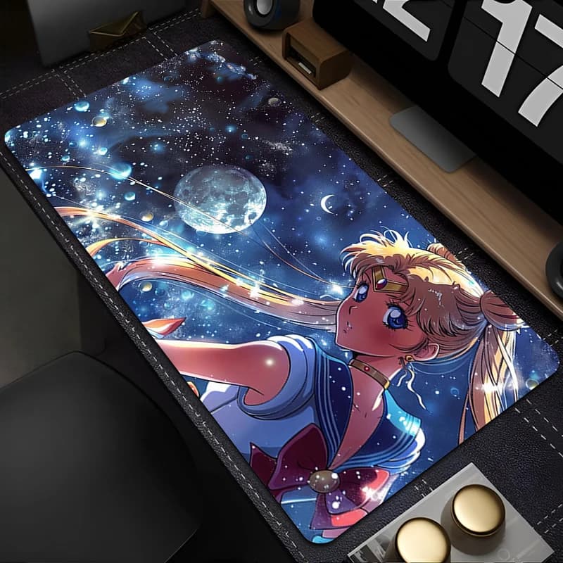 Tappetino per mouse kawaii S-Sailor Moon, accessori da gaming, tastiera per computer, tappetino per mouse progettato specificamente per e-sport.