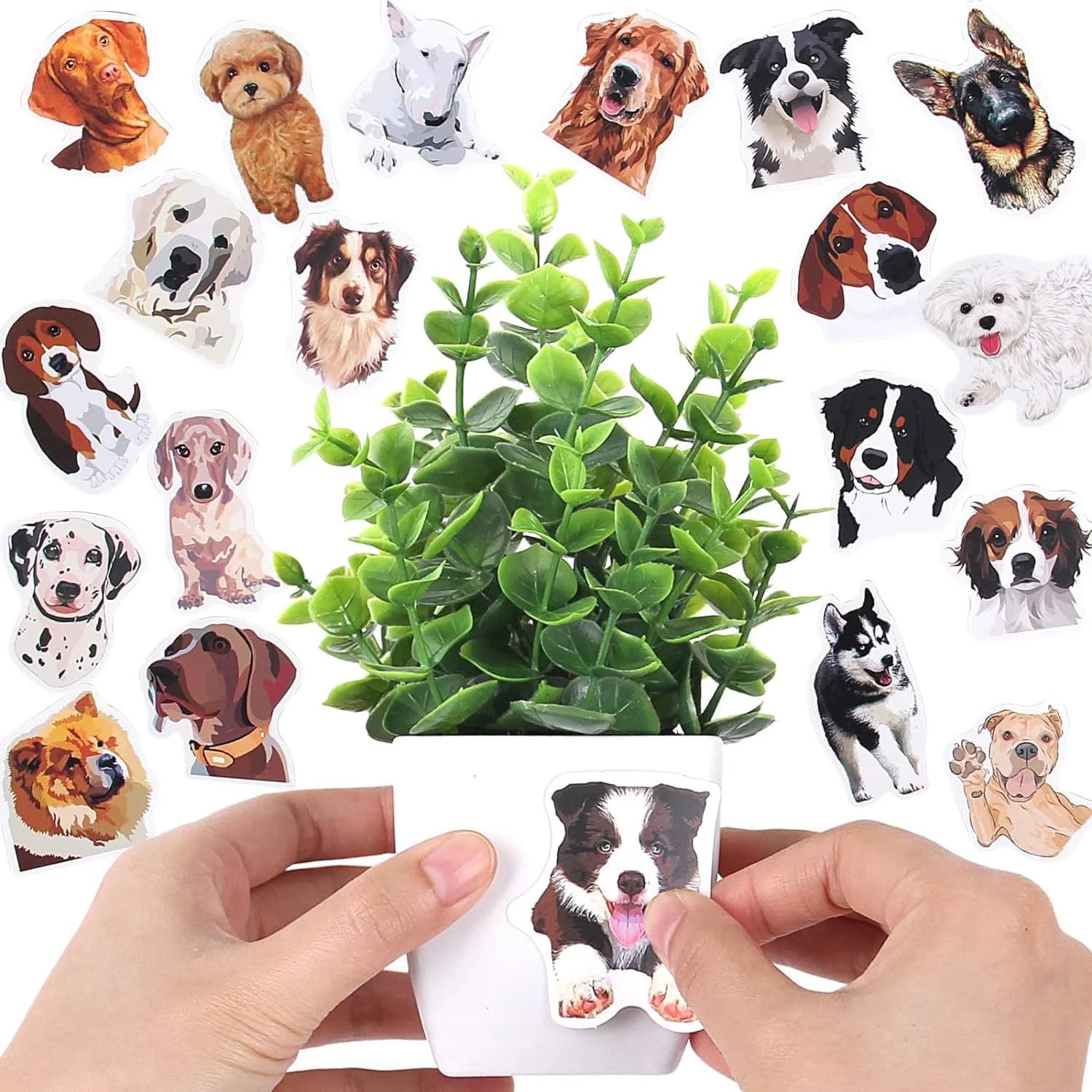 1PC Artificial Plant with Plastic Pot for Home Office Desk Living Room Bedroom Decor Fake Greenery No Maintenance Required