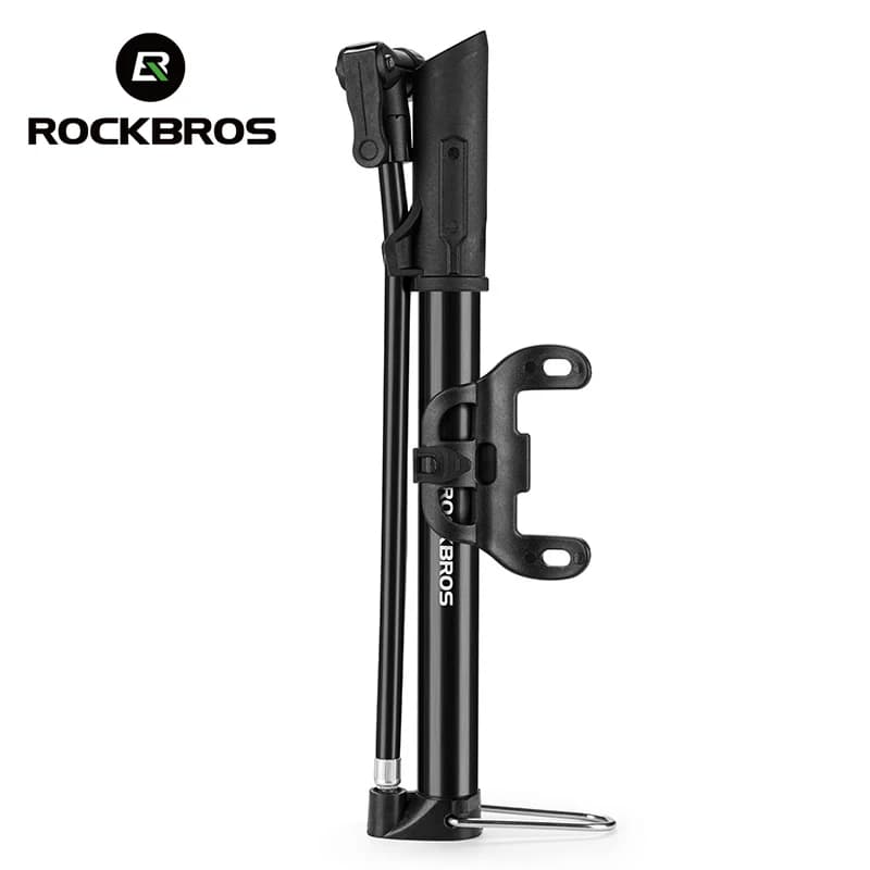 Pompa per bicicletta ROCKBROS 120PSI pompa ad aria per gonfiatore manuale per pneumatici da ciclismo ad alta pressione Schrader Presta Valve MTB pompa per bici da strada di montagna