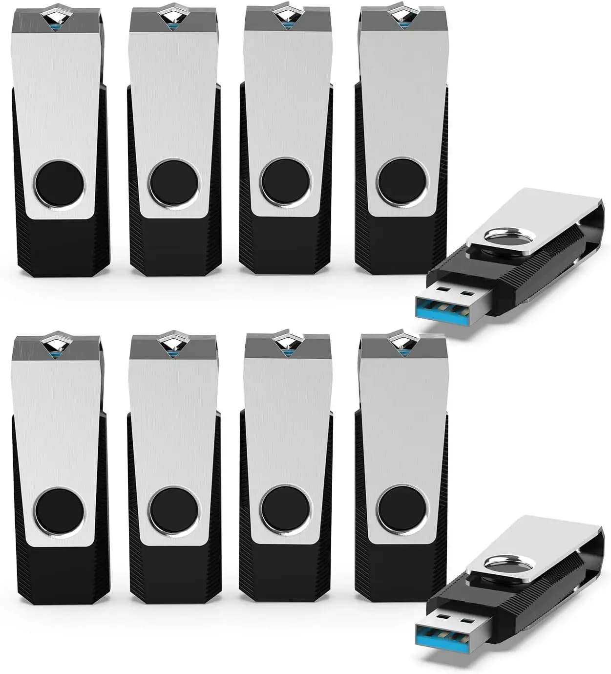 Chiavetta USB 3.0 da 64GB, Confezione da 10, Penna USB per Archiviazione Dati