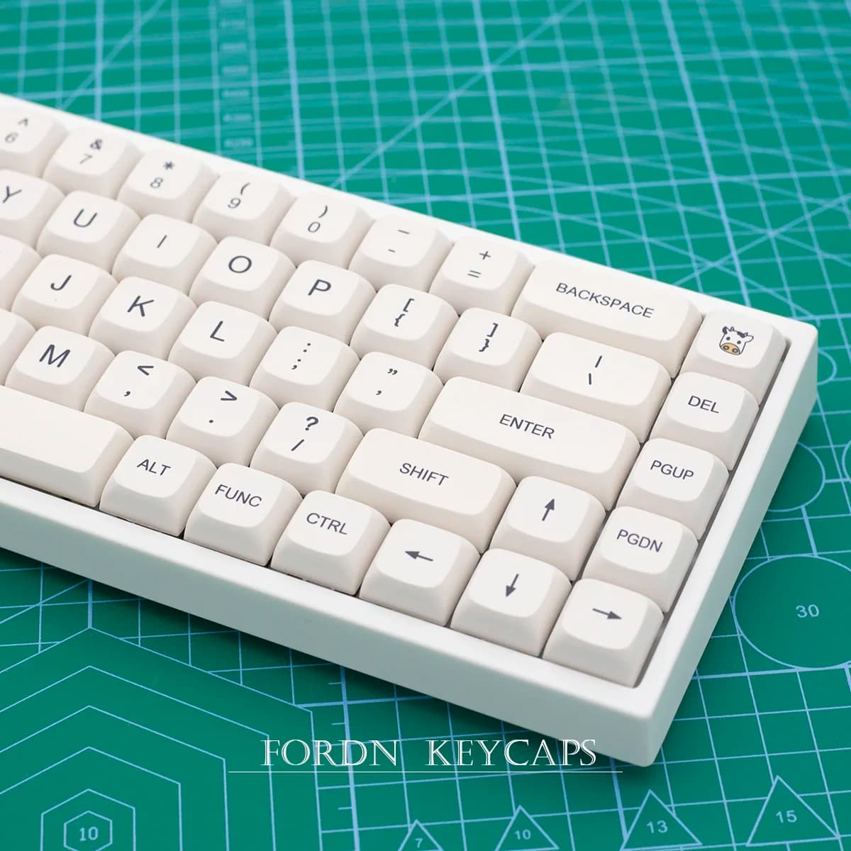1 Set Copritasti a tema latte per tastiera meccanica MX Switch PBT Dye Subbed Bee Copritasti bianchi minimalisti giapponesi XDA