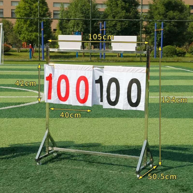 2026 Sport Game Scoreboards With Wheels Stand Portable Scoreboard Score Keeper for Volleyball Table Tennis Football Basketball