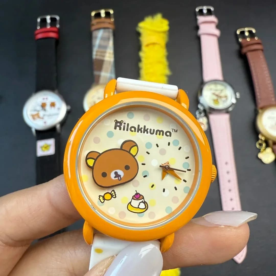 Authentic Rilakkuma Pocket Watch Series Gurgle Moment, Trendy Cartoon Blind Box, Women's Gift