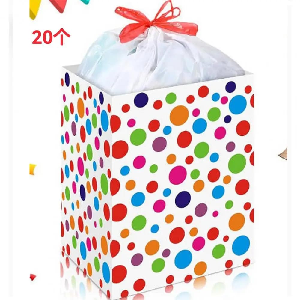 20 Pcs 13 Gallon Disposable Trash Can, Large Collapsible Garbage Can, Reusable Waste Container, Foldable Plastic Recycling Bin
