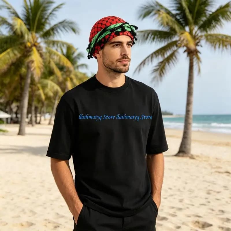573B Breathable Skull Hat with Braid Moisture Wicking Durag for Outdoor Activity
