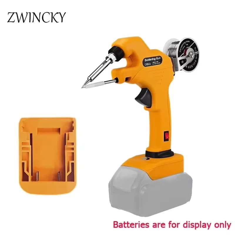 Cordless Soldering Iron Kit Work for Dewaltt，18V 20V Li-ion Battery Automatically Send Tin Soldering Iron with Ceramic Heater