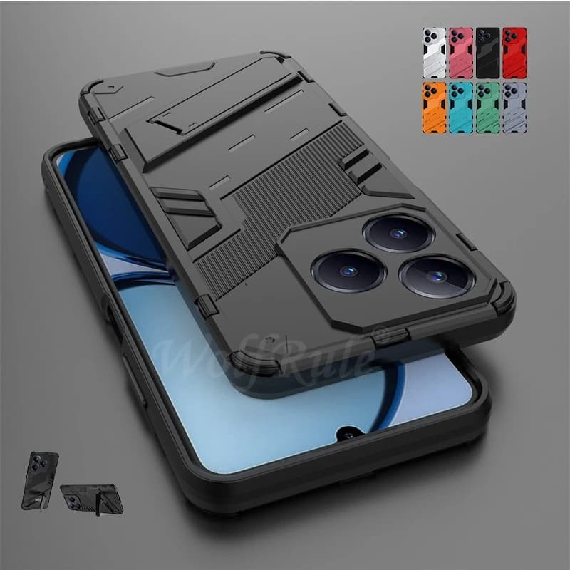 Per OPPO Realme C63 Custodia Cover Realme C63 Capas Antiurto Armatura Del Telefono Paraurti Posteriore Cavalletto Supporto Posteriore Fundas Realme C 63 C63