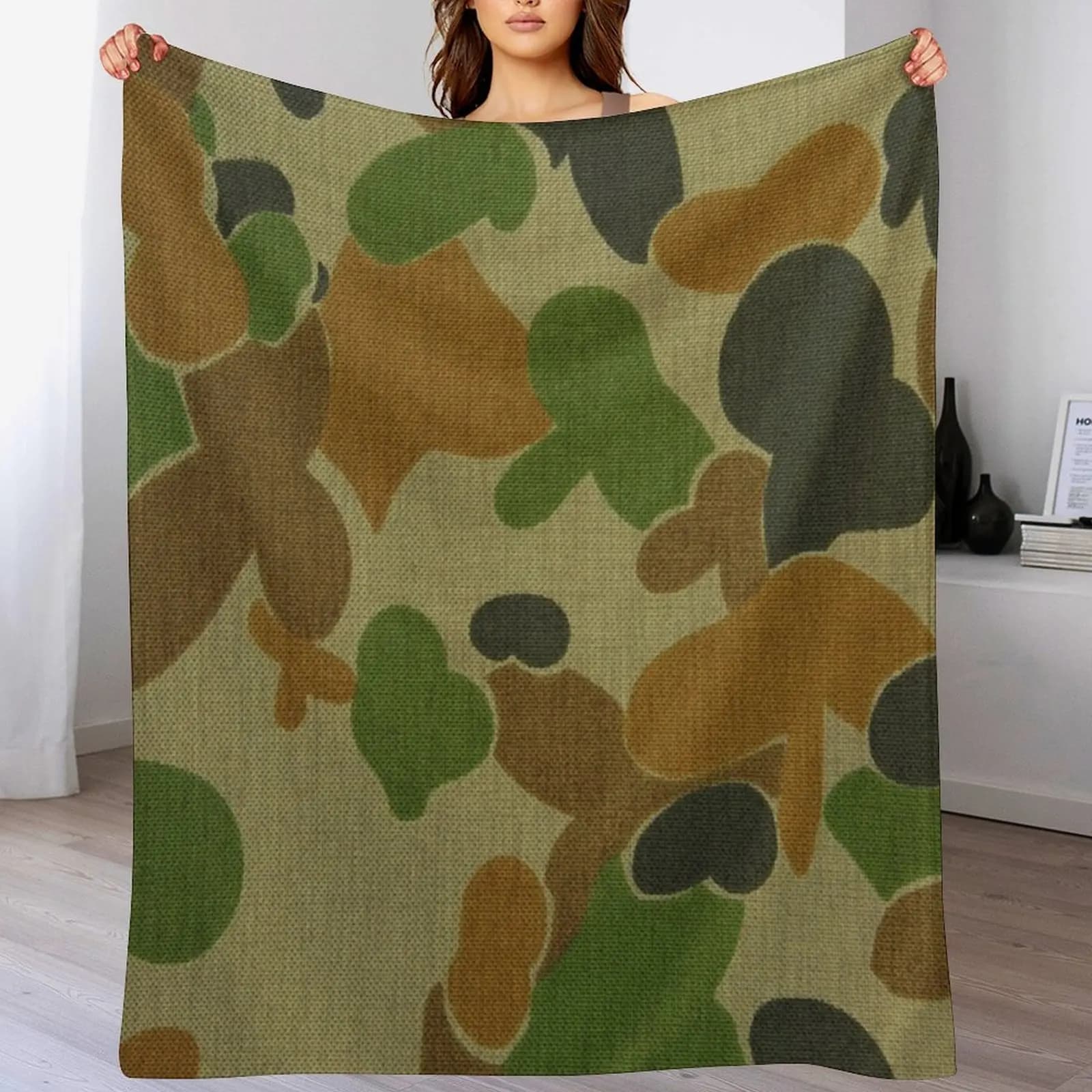 Auscam - Australian Army Mimetic Shooting Cover for Scottish sleeping bag blankets for sofa