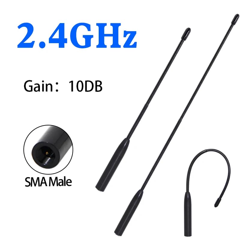WIFI 2.4GHz antenna morbida router omnidirezionale ad alto guadagno trasmissione dati Skymap Zigbee telecomando esterno Bluetooth piegato