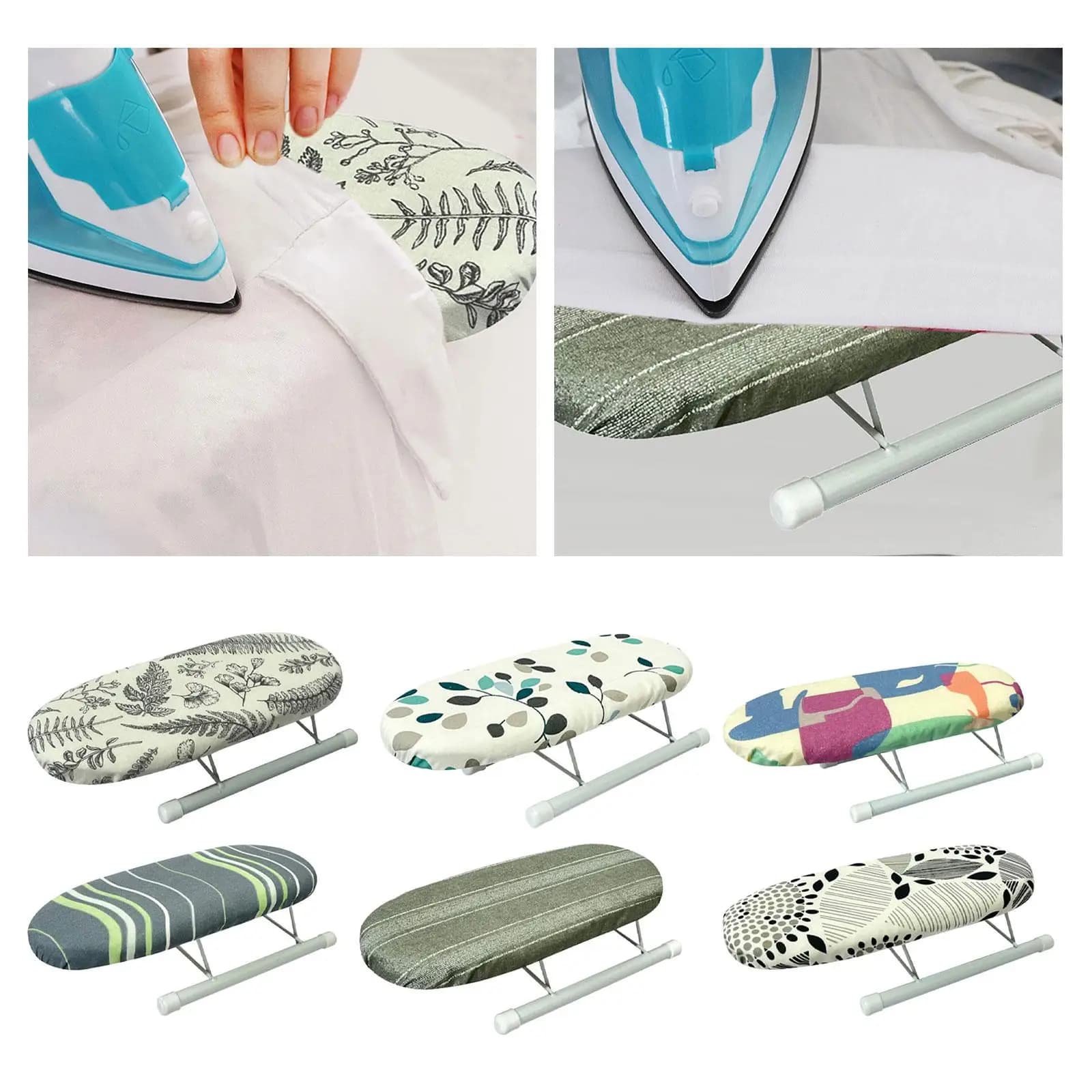 Mini Ironing Board Folding Tabletop Clothes Press Compact Ironing Pad for Sewing Dorm Apartment