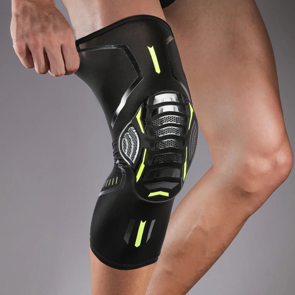 1 pezzo ginocchiera compressione supporto ginocchio ginocchiere ginocchiera per escursionismo protezioni per le gambe equipaggiamento protettivo per ciclismo, protezione delle gambe
