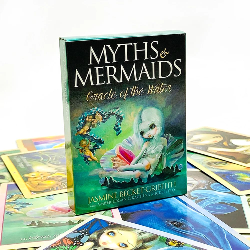 New Myths Mermaids Oracle of The Water Oracle Card For Fate Divination Board Game,Family Entertainment Party Playing Cards Game