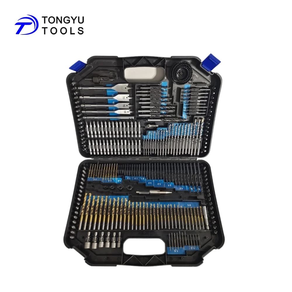 Set di 246 Punte per Trapano e Cacciavite, Kit Professionale con Punte Elicoidali HSS, Punte per Muratura e Frese a Tazza
