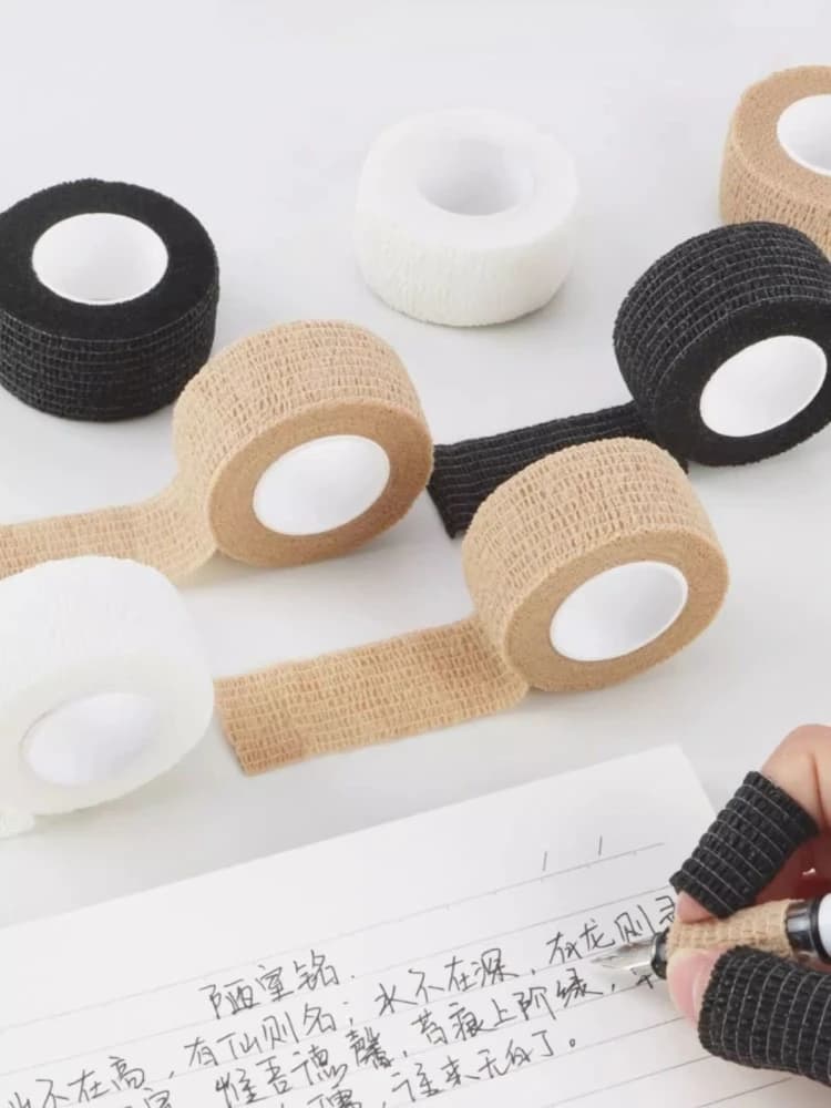 1 fascia elastica autoadesiva da 25 mm per protezione delle dita, nastro sportivo impermeabile e traspirante, kit di sopravvivenza strappabile a mano