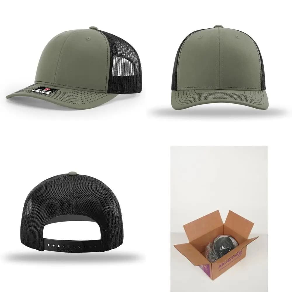 Framed snapback cap with 6 panels - Multipack for men's truck driver hats, classic style with snap closure