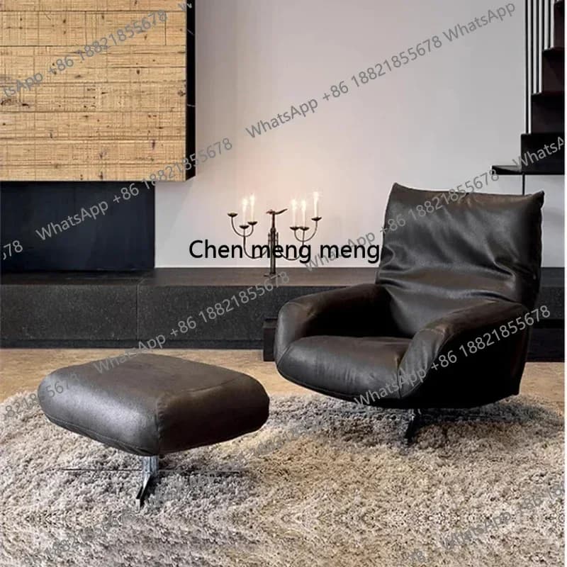 Sedia da Gaming Girevole con Supporto Lombare, Design Semplice e di Tendenza, Marrone Impermeabile, Poltrona per Soggiorno