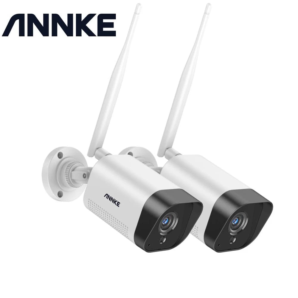 ANNKE 2/4PCS FHD 3MP IP H.265 video surveillance system weatherproof cameras 100ft night vision with Smart IR P2P for NVR