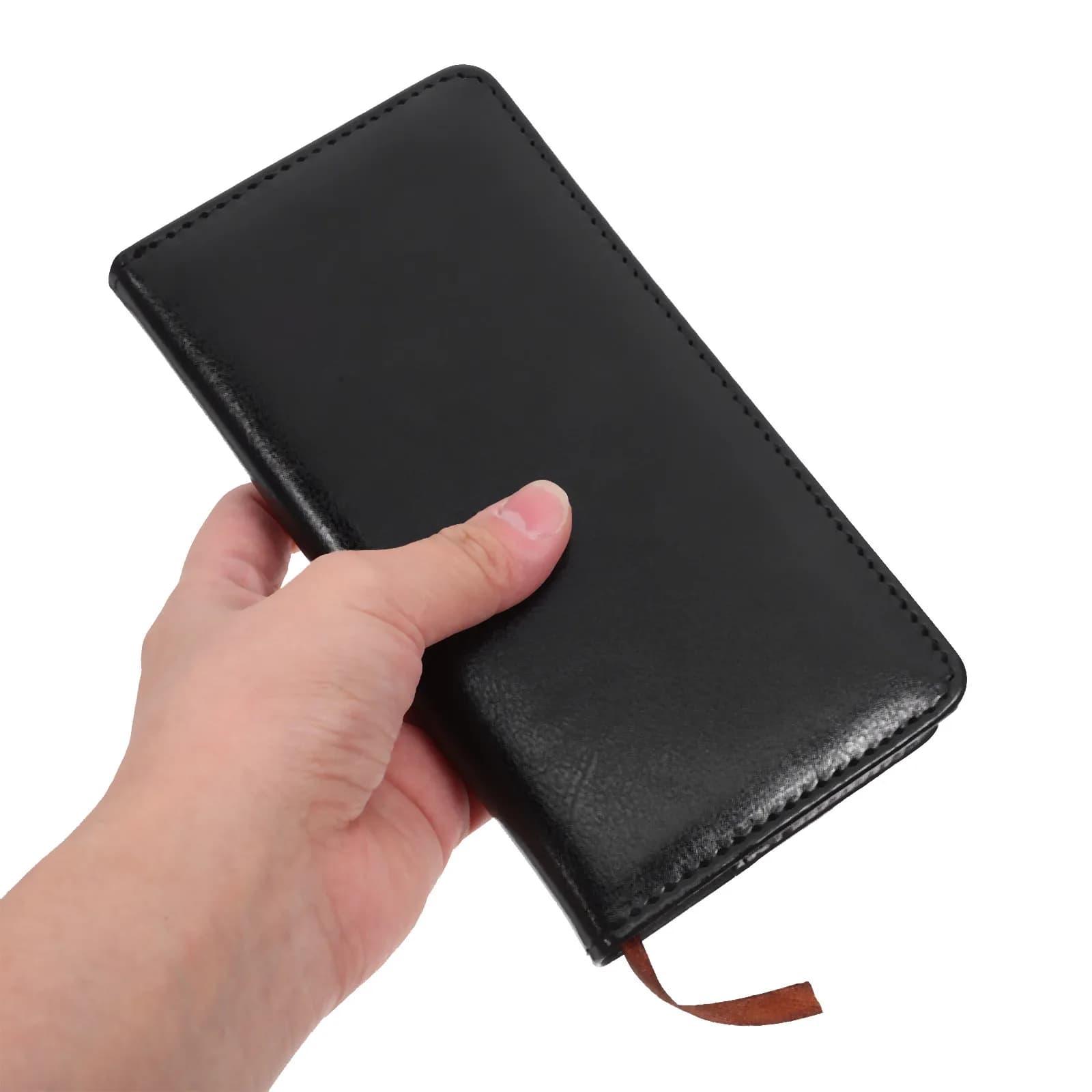 A6 Planner Notepad with PU and Paper Material Flat Smooth Pages Lightweight Portable Daily Journal Notebook for Business Study