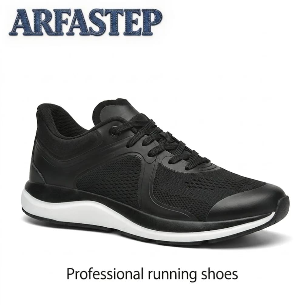 ArfaStep Scarpe da corsa in rete verde per uomo e donna, suola con ammortizzazione spessa, sneakers sportive traspiranti per jogging, allenamento in palestra
