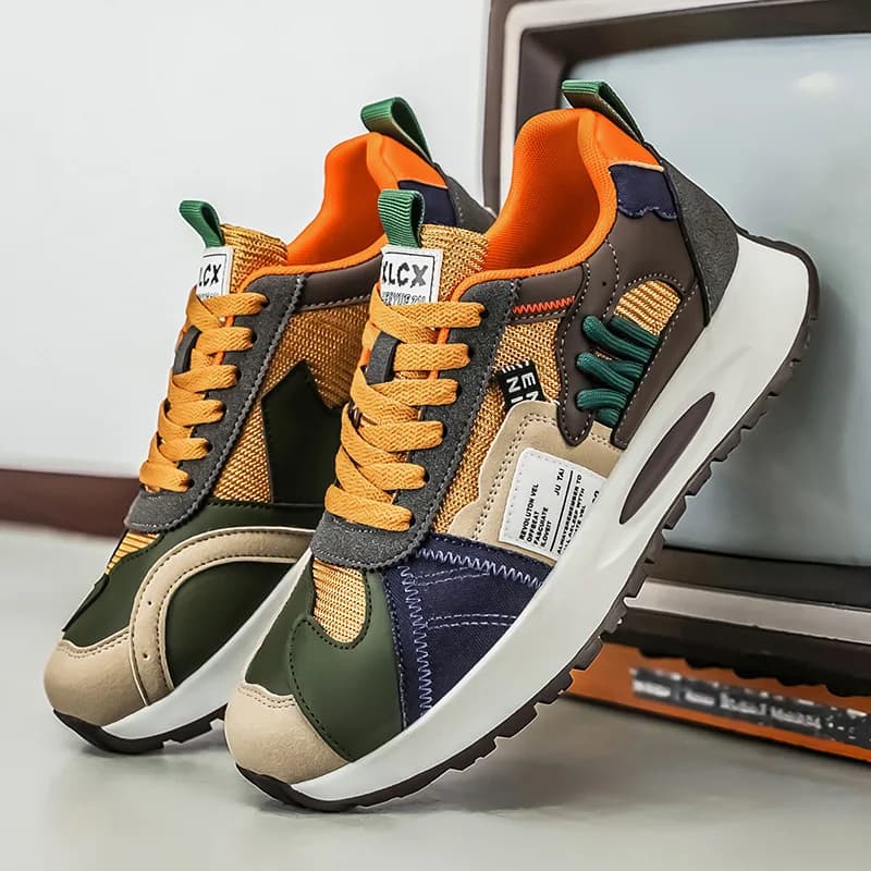 Sneakers Bianche alla Moda in Stile Coreano per Uomo, Scarpe Sportive e Casual Trendy per Giovani Uomini