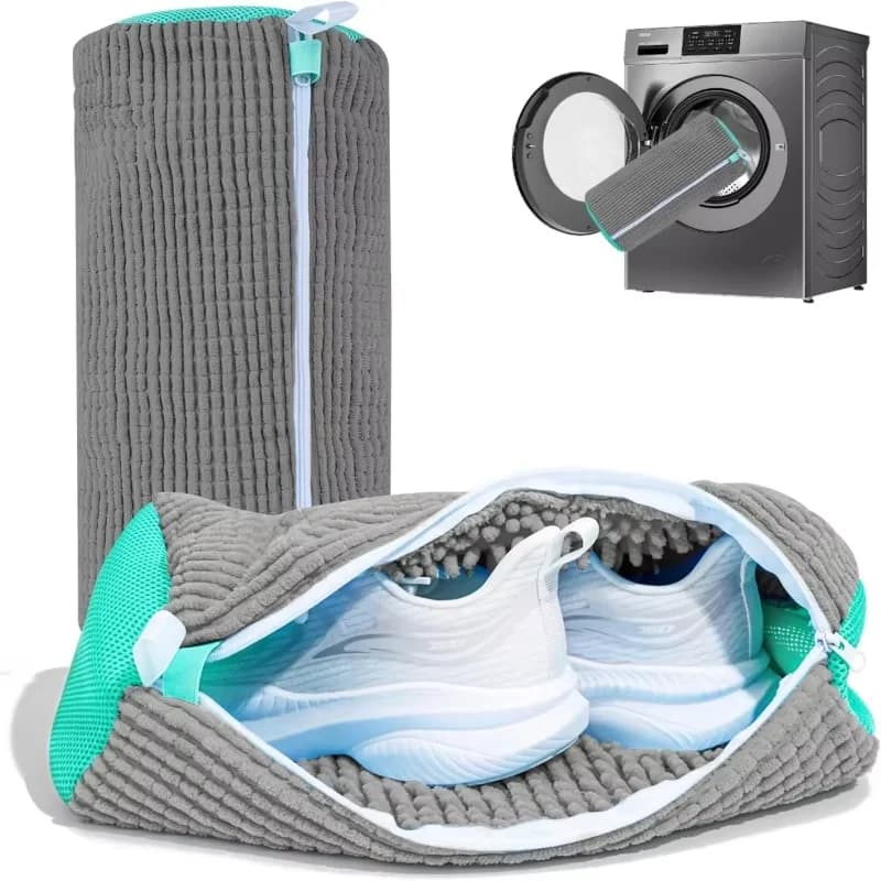 Reusable laundry bags for cleaning washing machine and dryer shoes - Kit for removing stains for sneakers and tennis shoes