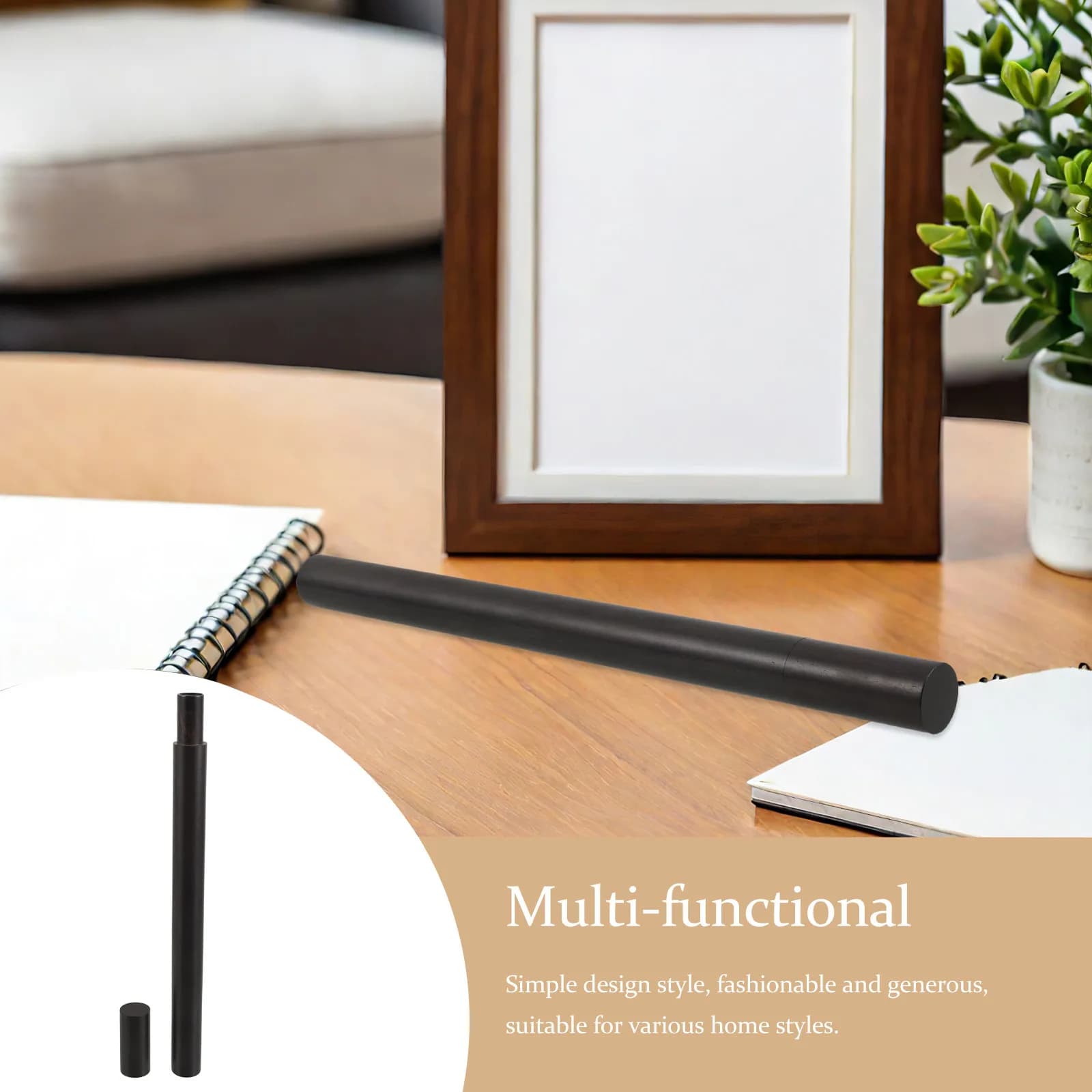 Wood Incense Stick Holder Sealed Storage Tube Cylindrical Jar for Aromatherapy Travel Yoga Tea Room