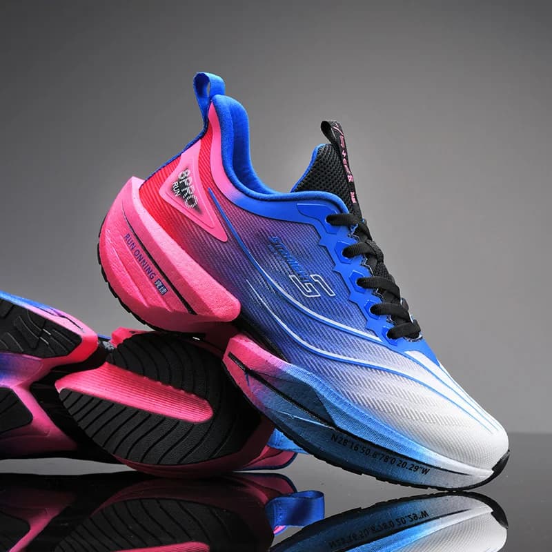 Scarpe da corsa da uomo Mesh traspirante Impugnatura di rimbalzo Suola antiscivolo Sneakers da allenamento sportivo 2025 Calzature alla moda per uomo
