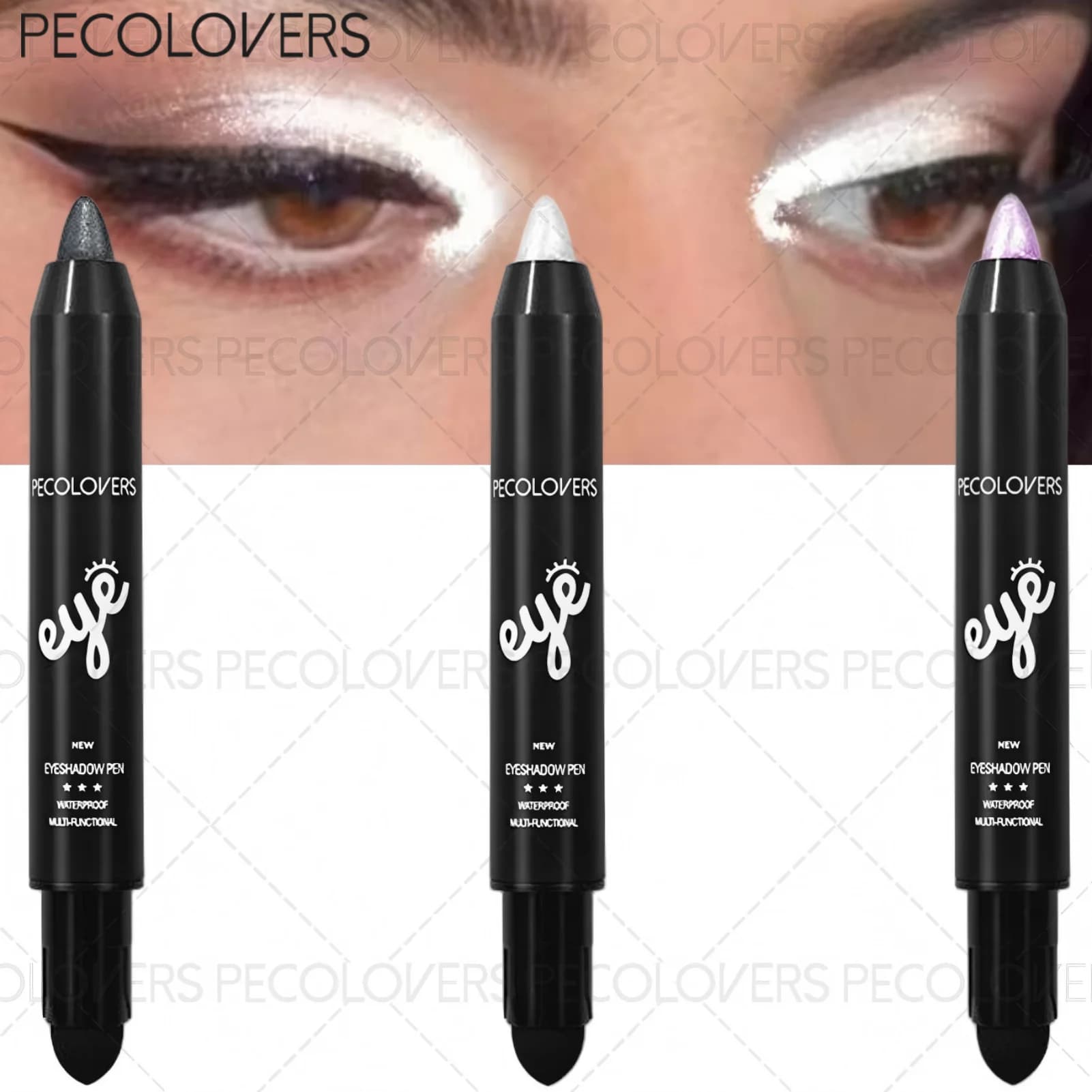 1 ombretto in stick pigmentato - ombretto waterproof, facile da applicare per principianti, bronzo e rosa, trucco occhi