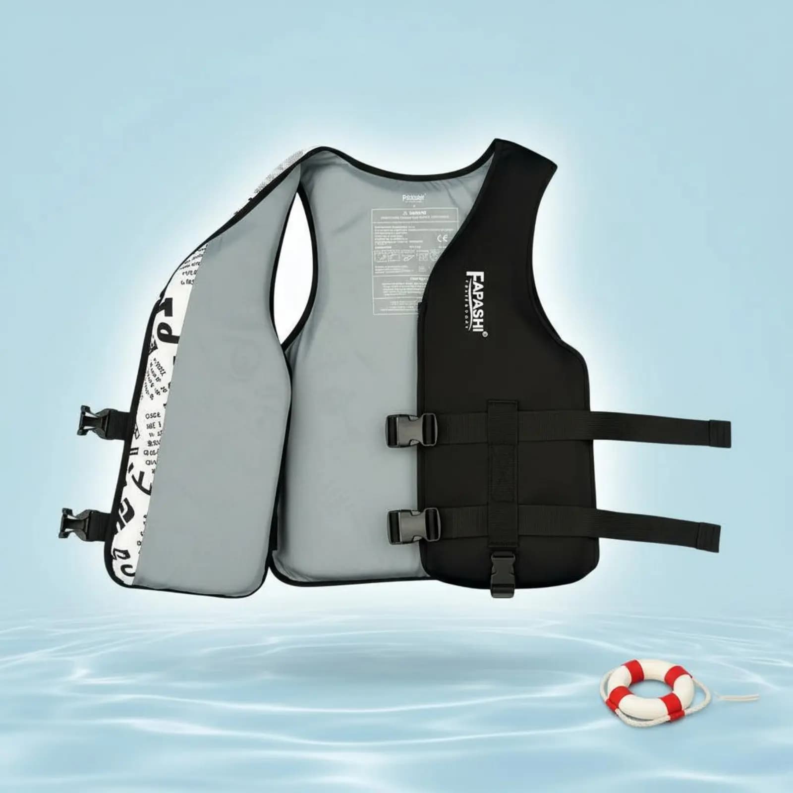 Giubbotto di Salvataggio Galleggiante con Chiusura Sicura, Giubbotto di Sicurezza Regolabile per Nuoto, Materiale Antistrappo per la Nautica