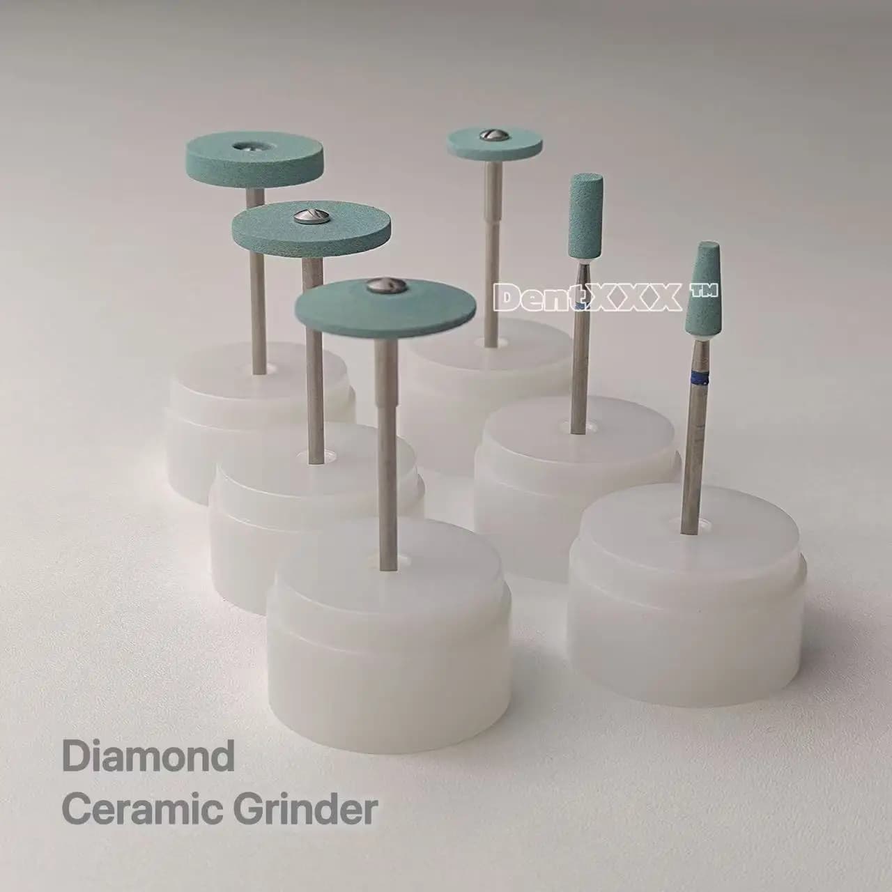 Diamond Polishing Stone Grinder 2.35mm Shank Coarse Grit Polishing Head for Finshing