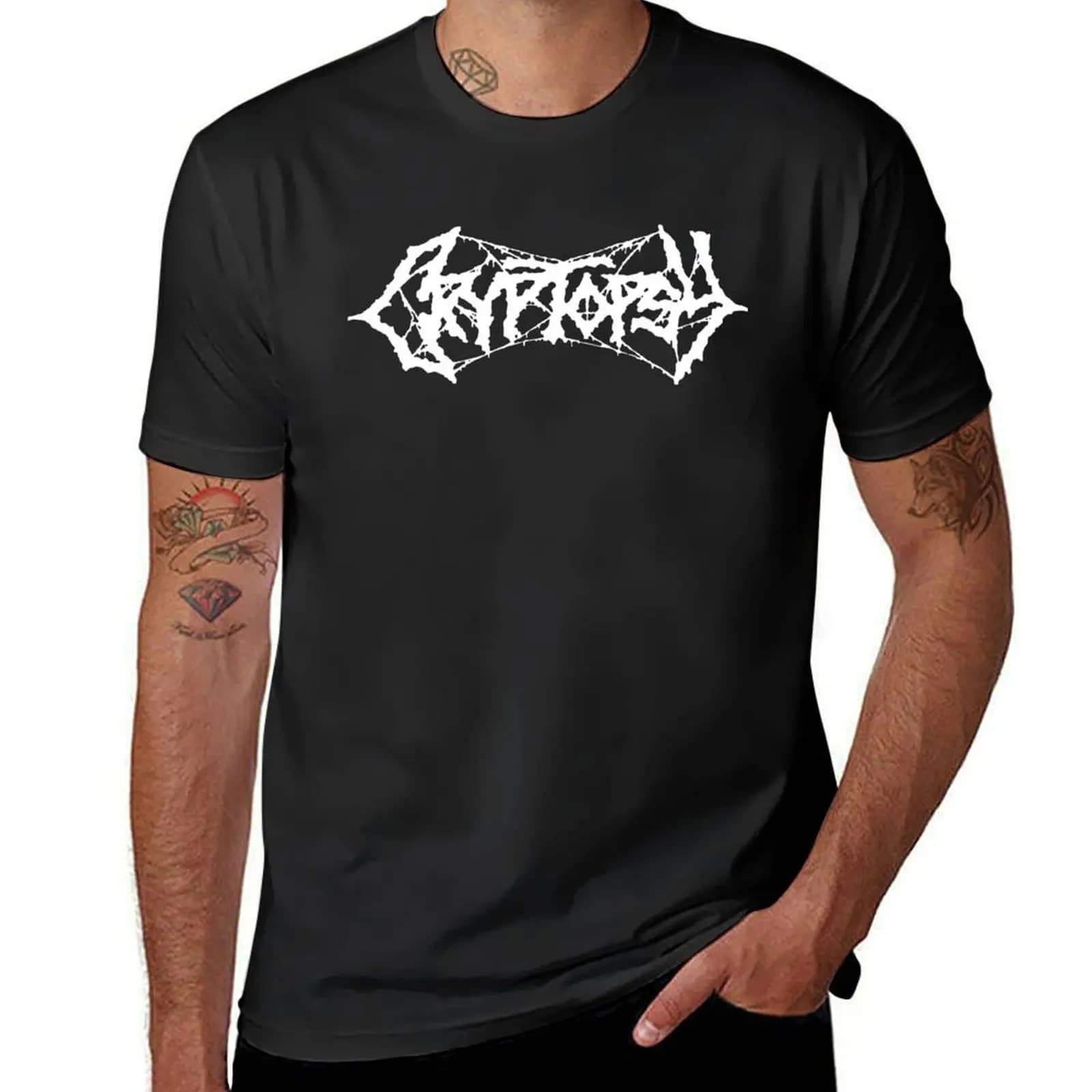 CRYPTOPSY T-Shirt boys whites Aesthetic clothing quick drying funnys t shirts men
