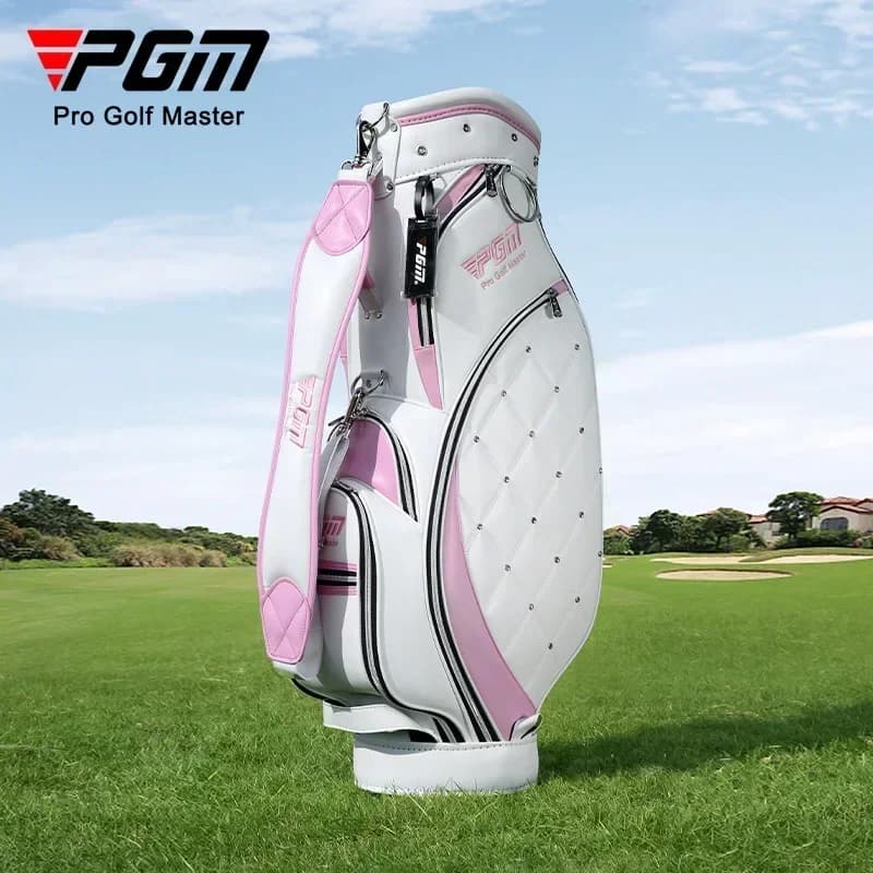 PGM Women Golf Bag Light TPU Golf Clubs Bag New2 Colors In Choice Waterproof Cloth Ball Bag GOLF Wear Resistant QB103