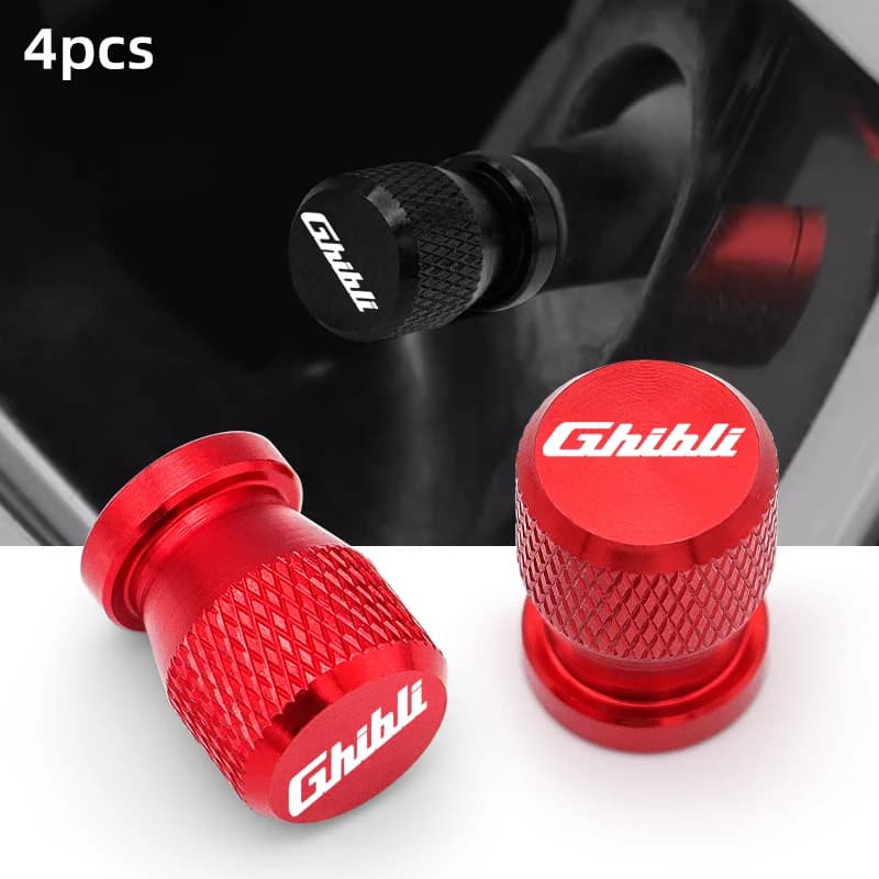 4 pz In Lega di Alluminio Auto Ruota Valvola Della Gomma Tappi Pneumatico Cerchione Stelo Coperture Per Maserati Ghibli Quattroporte Levante Q4 SQ4 GTS Gransport