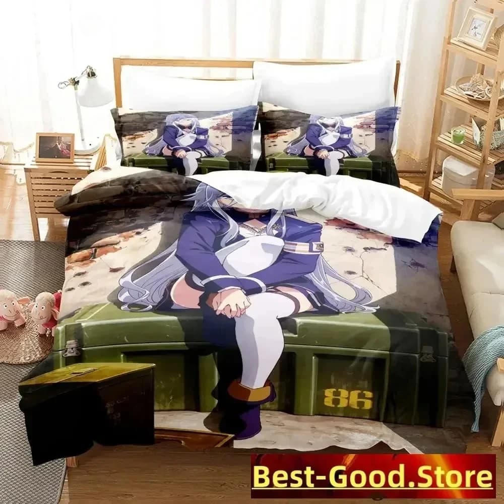 86 Set biancheria da letto Eighty Six Set letto stampato con federa Copripiumino Morbido singolo matrimoniale Queen Super King Size Camera da letto per bambini adulti