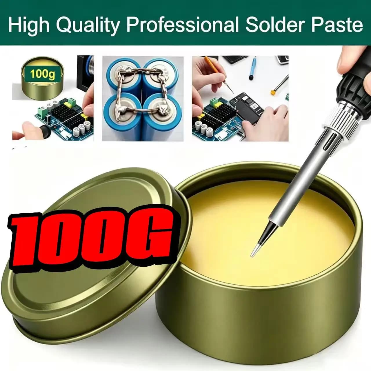 Pasta Sauce with Resin Flow 10g/30g/100g Without Lead for Iron Repairs, Welding & Oil