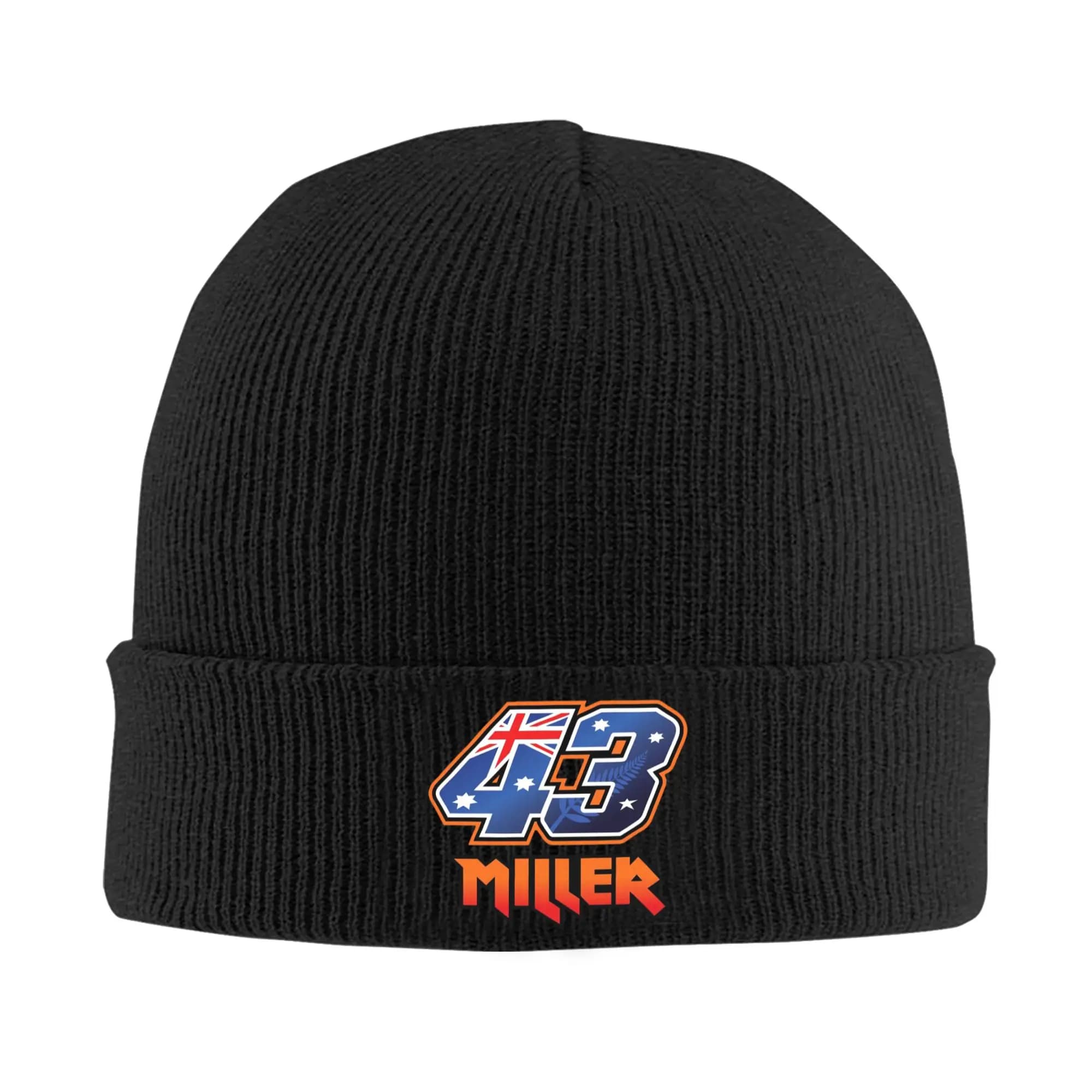 Jack Miller Number 43 Warm Knitted Cap Winter Knit Bonnet Hat Skullies Beanies Hip Hop Caps for Unisex