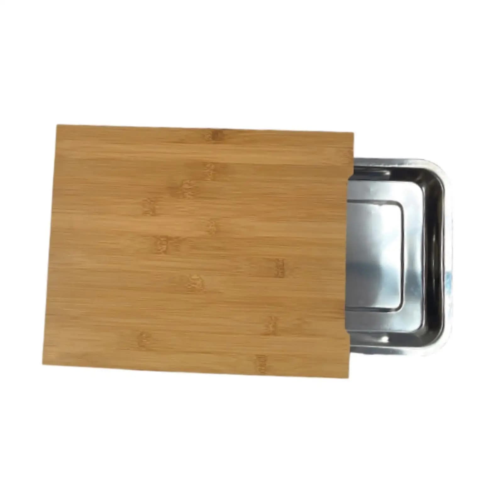 Chopping Board Cutting Board with Tray Chopping Block Meat Multipurpose Kitchen Baking Utensils Portable Bamboo Cutting Board