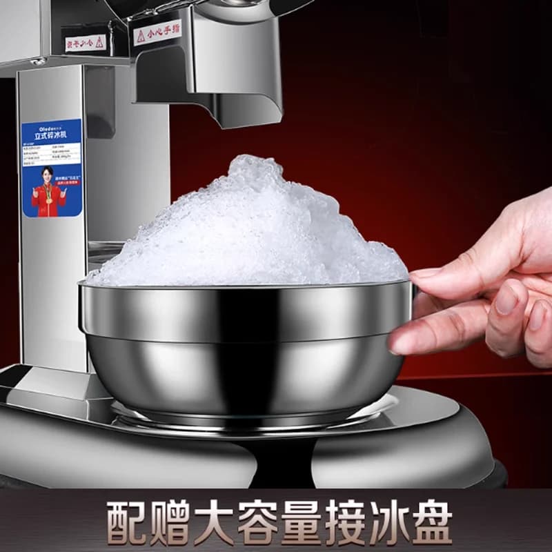 Macchina elettrica per cono di neve Frantoio per rasoio per ghiaccio Chopper per ghiaccio in acciaio inossidabile commerciale 220V 110V
