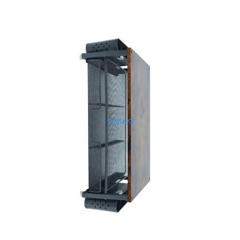 E15A 12mm Metal Monitor Stand With Storage Drawer And Hanging Pen Holders For Office
