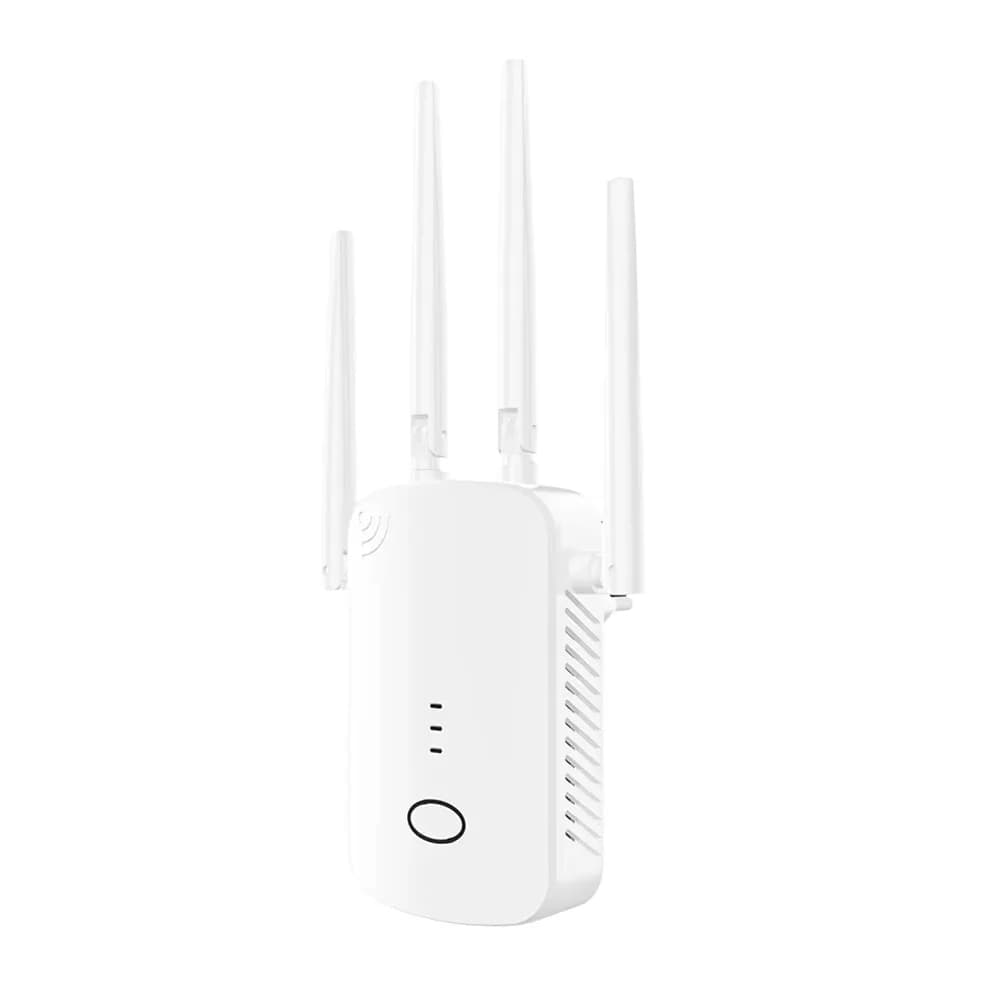 Ripetitore WiFi 1200Mbps Ripetitore di segnale WiFi wireless Ad alto guadagno 4 antenne Dual-Band 2.4G 5G Amplificatore di rete Router WPS