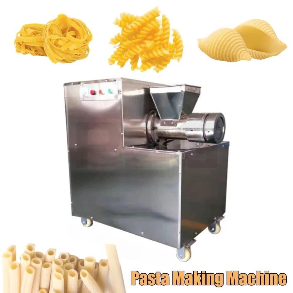 Italy Macaroni Pasta Extruder Machine Ditalini Pasta Making Machine Automatic Commercial Rigatoni Penne Pasta Making Machine