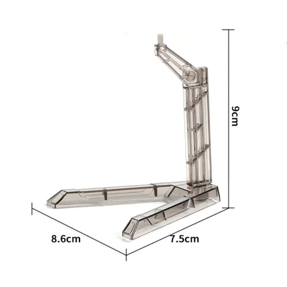 Perfect Transparent Action Figure Display Stand Assembly Movable Gundam Models Rack PVC Figure Stand Dolls Accessories