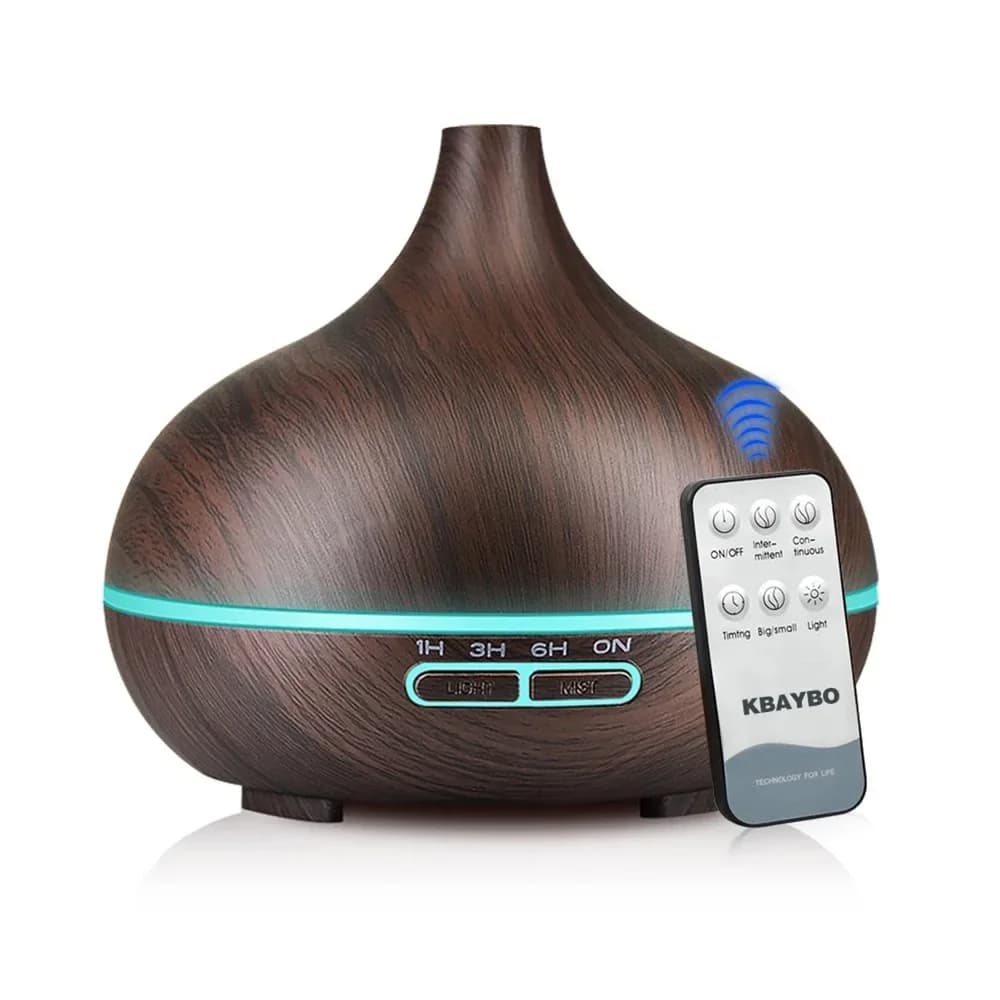 Good Quality Aromatherapy Humidifier 500ml Wood Grain Smart Electric Ultrasonic Essential Oil Aroma Diffuser For Home Office