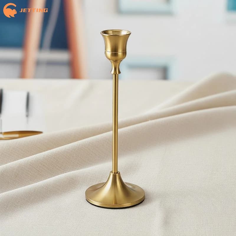 (New) 3PCS Metal Candle Holder Simple Candlestick For Wedding Party Candlelight Dinner